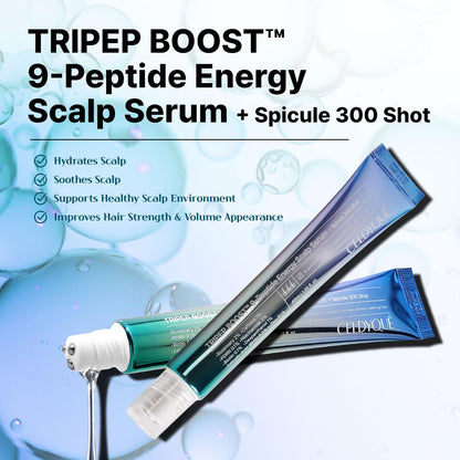 9-Peptide Hair Growth Scalp Care Serum 1.35 Oz (2X Size) - Rosemary 2% Caffeine 1% PDRN & Spicule 300 Roll-On Type | Thicker Fuller-Looking Hair with Niacinamide Zinc PCA | Thinning Hair Korean Haircare Avelisse