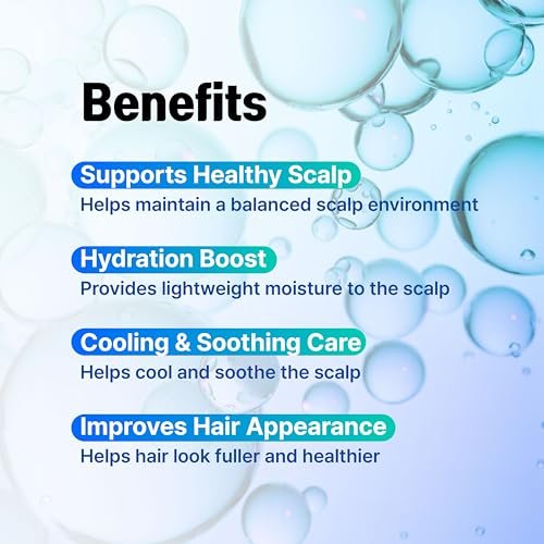 9-Peptide Hair Growth Scalp Care Serum 1.35 Oz (2X Size) - Rosemary 2% Caffeine 1% PDRN & Spicule 300 Roll-On Type | Thicker Fuller-Looking Hair with Niacinamide Zinc PCA | Thinning Hair Korean Haircare Avelisse