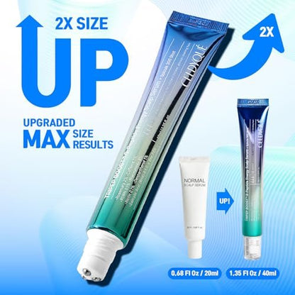 9-Peptide Hair Growth Scalp Care Serum 1.35 Oz (2X Size) - Rosemary 2% Caffeine 1% PDRN & Spicule 300 Roll-On Type | Thicker Fuller-Looking Hair with Niacinamide Zinc PCA | Thinning Hair Korean Haircare Avelisse