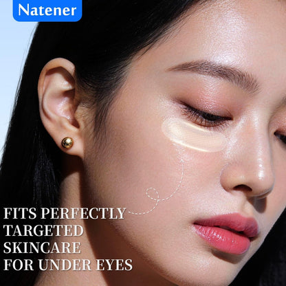 Natener PDRN & Ectoin Micro Eye Patches – 4 Pairs, Under Eye Patches for Puffy Eyes, Dark Circles, and Wrinkles with Hyaluronic Acid, Kojic Acid, Collagen, Peptides, Vitamin C, Niacinamide Avelisse