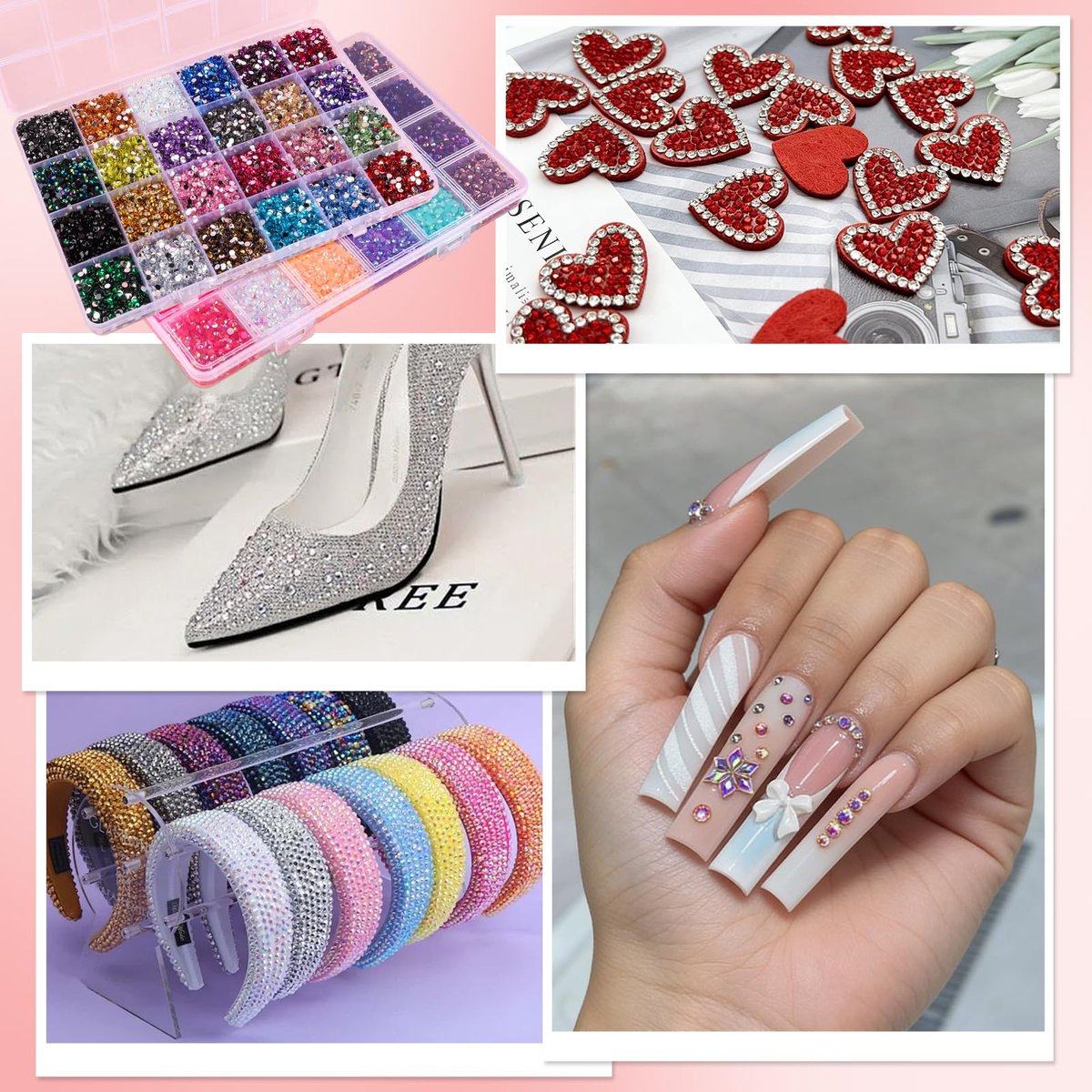 Kalolary 48000Pcs 48 Colors Jelly Rhinestones for Bedazzling and Diamond Art, 3mm Resin Flatback Gems Bedazzler Kit with 3Pcs B7000 Glue Tweezers & Pick Up Pen for DIY Crafting Crafts Book Shoes Nail Art Avelisse
