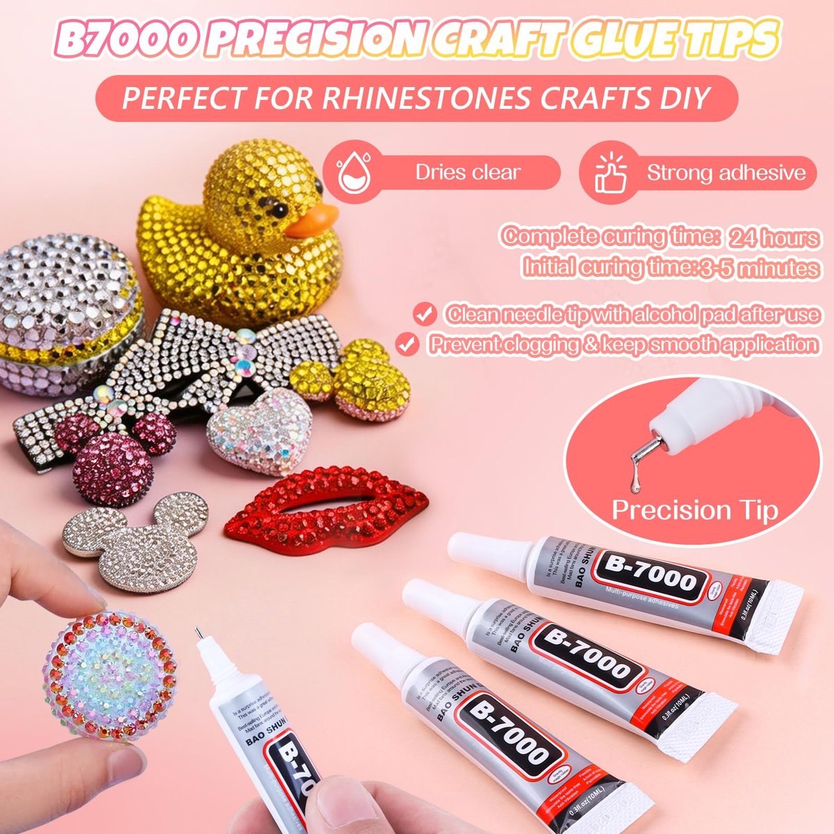 Kalolary 48000Pcs 48 Colors Jelly Rhinestones for Bedazzling and Diamond Art, 3mm Resin Flatback Gems Bedazzler Kit with 3Pcs B7000 Glue Tweezers & Pick Up Pen for DIY Crafting Crafts Book Shoes Nail Art Avelisse