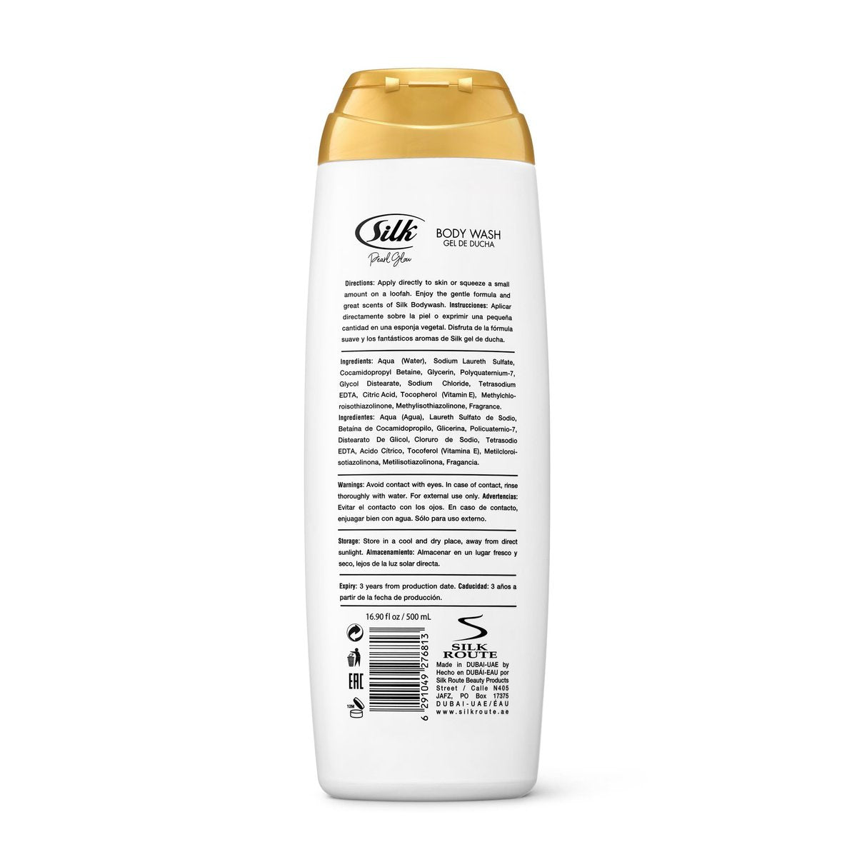 SILK Moisturizing Body Wash – Daily Hydrating Shower Gel & Foaming Cleanser with Vitamin E & Glycerin, Rich Lather for Dry Skin, Pearl Glow Scent, 16.9 Fl Oz - görsel 3