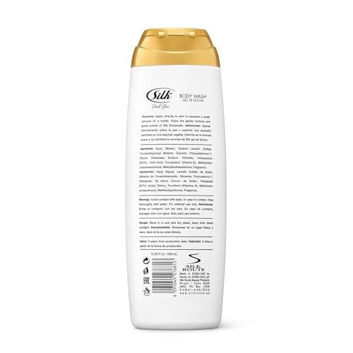 SILK Moisturizing Body Wash – Daily Hydrating Shower Gel & Foaming Cleanser with Vitamin E & Glycerin, Rich Lather for Dry Skin, Pearl Glow Scent, 16.9 Fl Oz - görsel 4