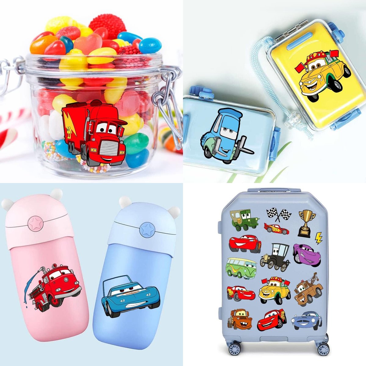 Cars Birthday Party Supplies: 34-Piece Temporary Tattoos for Goody Bags & Decorations Avelisse