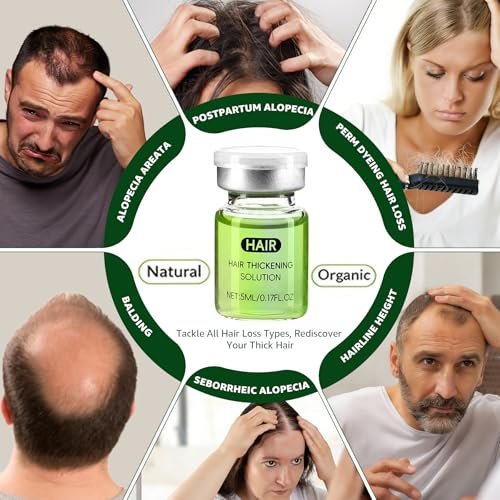 Hair Regrowth System with Ginseng, Eclipta Prostrata, Peppermint & Ginger Root - Supports Thicker-Looking, Stronger Hair for Men & Women (1 Fl Oz) Avelisse