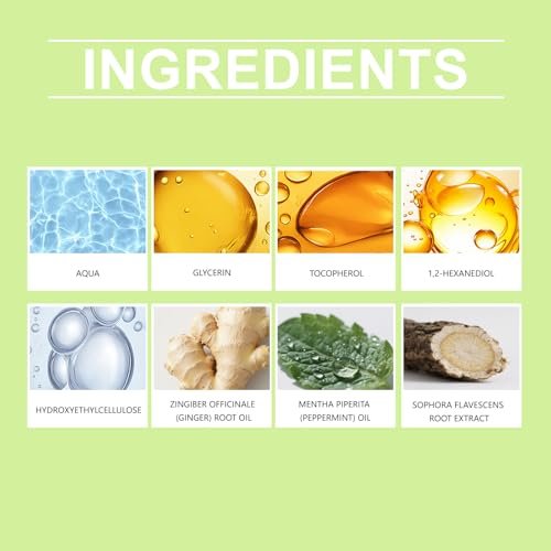 Hair Regrowth System with Ginseng, Eclipta Prostrata, Peppermint & Ginger Root - Supports Thicker-Looking, Stronger Hair for Men & Women (1 Fl Oz) Avelisse
