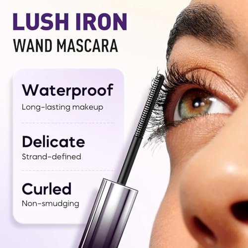 Iron Wands Rod Mascara - 3D Curling Eyelash Iron, Washable Waterproof Brushless Wand Mascara, Long Lasting Lash Extensions, No Flaking, No Clumping (Black) - görsel 4