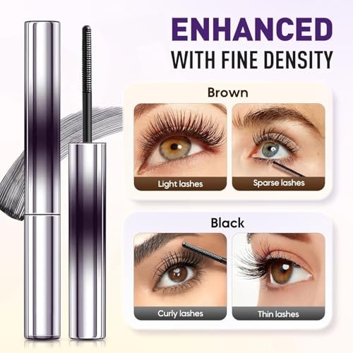 Iron Wands Rod Mascara - 3D Curling Eyelash Iron, Washable Waterproof Brushless Wand Mascara, Long Lasting Lash Extensions, No Flaking, No Clumping (Black) - görsel 10