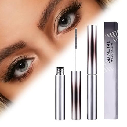 awrose Iron Wand Mascara - 5D Curling Eyelash Iron Mascara with Washable Metal Wands, Waterproof, Smudge Proof, Long-lasting Black Mascara for Volume and Length Avelisse