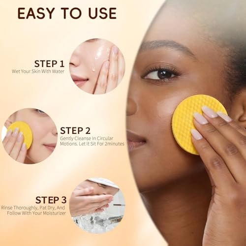 Turmeric Kojic Acid Cleansing Pads for Face – 60 Count Exfoliating & Brightening Facial Towelettes Avelisse