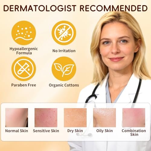 Turmeric Kojic Acid Cleansing Pads for Face – 60 Count Exfoliating & Brightening Facial Towelettes Avelisse