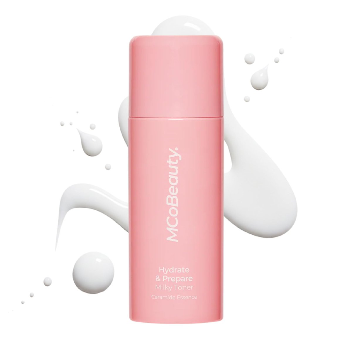 MCoBeauty Hydrate & Prepare Milky Toner - Ceramide & Hyaluronic Acid Toner Essence for Plump Dewy Glazed Skin - Calming Hydrating Face Milk - Makeup Prep for Dry Sensitive Skin - Vegan & Cruelty Free Avelisse