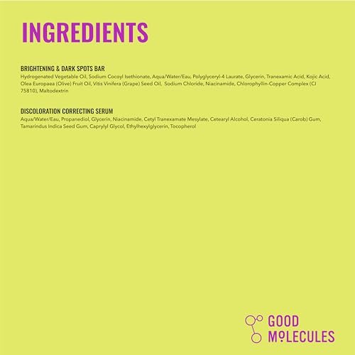 Good Molecules Blemish Scar & Discoloration Set: Niacinamide Brightening Toner 120ml + Discoloration Correcting Serum 30ml Avelisse