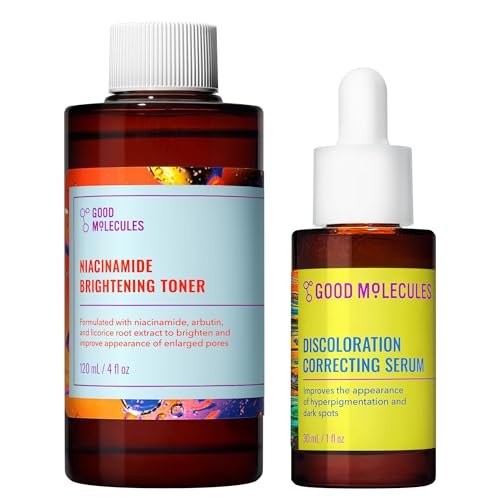Good Molecules Blemish Scar & Discoloration Set: Niacinamide Brightening Toner 120ml + Discoloration Correcting Serum 30ml Avelisse