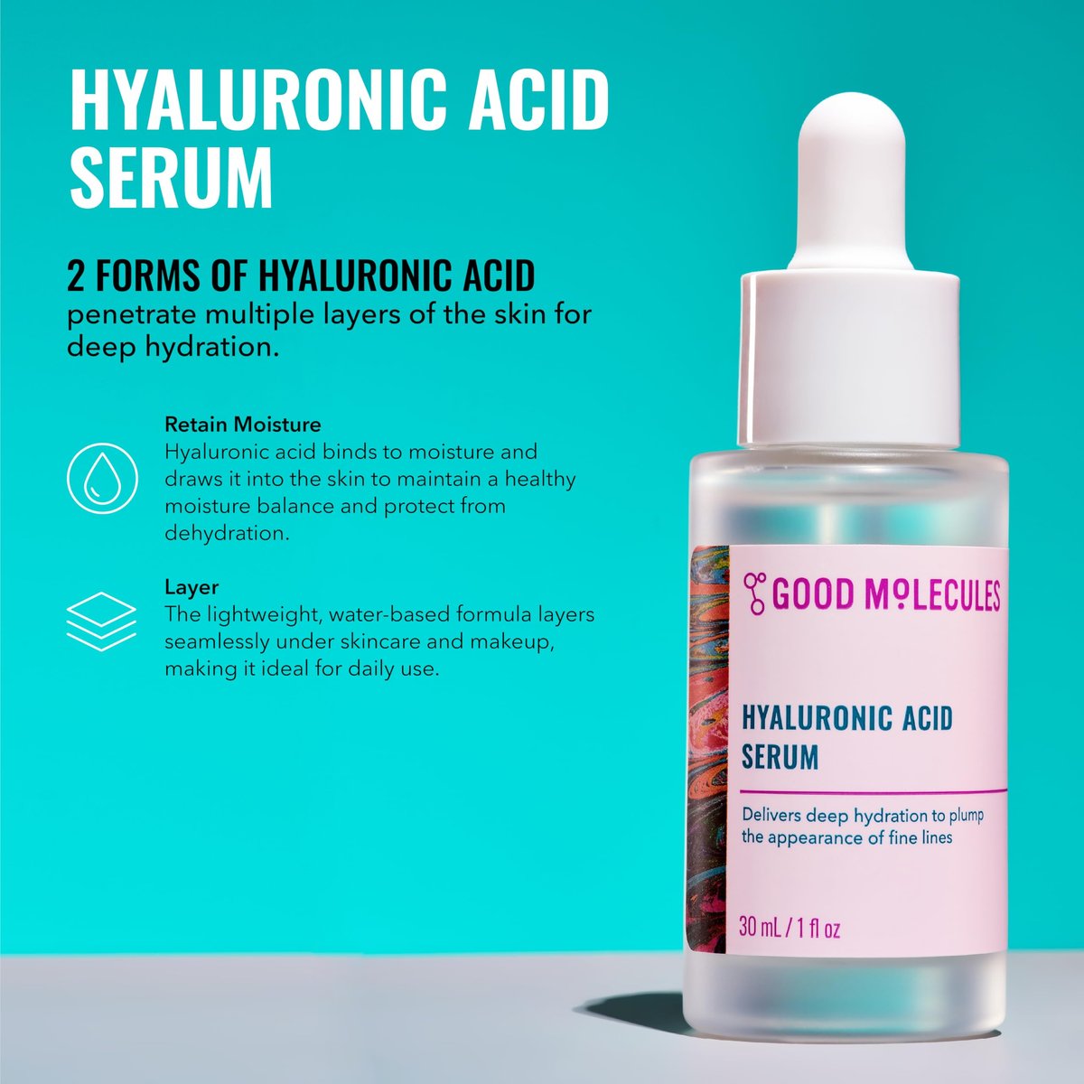 Good Molecules Daily Skincare Routine Set – Hydrating Cleanser, Niacinamide Toner, Hyaluronic Acid Serum, Moisturizer & Eye Gel (5-Piece Kit) Avelisse