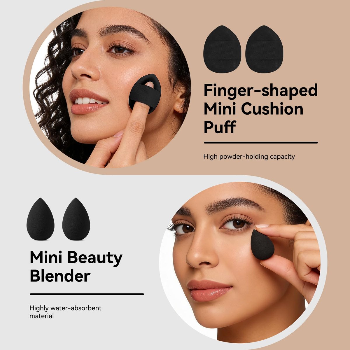 MAGEFY 22-in-12 Double-Ended Makeup Brush Set – Professional Cosmetic Brushes for Powder, Concealer, Eyeshadow, Blush – Gift Box Included Avelisse