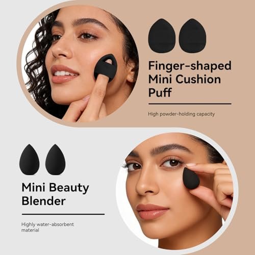 MAGEFY 22-in-12 Double-Ended Makeup Brush Set – Professional Cosmetic Brushes for Powder, Concealer, Eyeshadow, Blush – Gift Box Included Avelisse