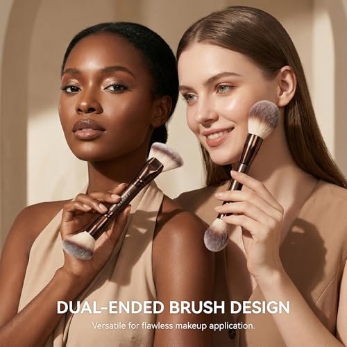MAGEFY 22-in-12 Double-Ended Makeup Brush Set – Professional Cosmetic Brushes for Powder, Concealer, Eyeshadow, Blush – Gift Box Included Avelisse