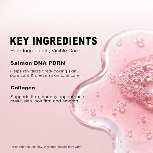 Bukamkom 4-Pack Salmon DNA (PDRN) Pink Collagen Jelly Mask - Soothing & Hydrating Gel Face Mask for Sensitive Skin, Korean Skincare Avelisse