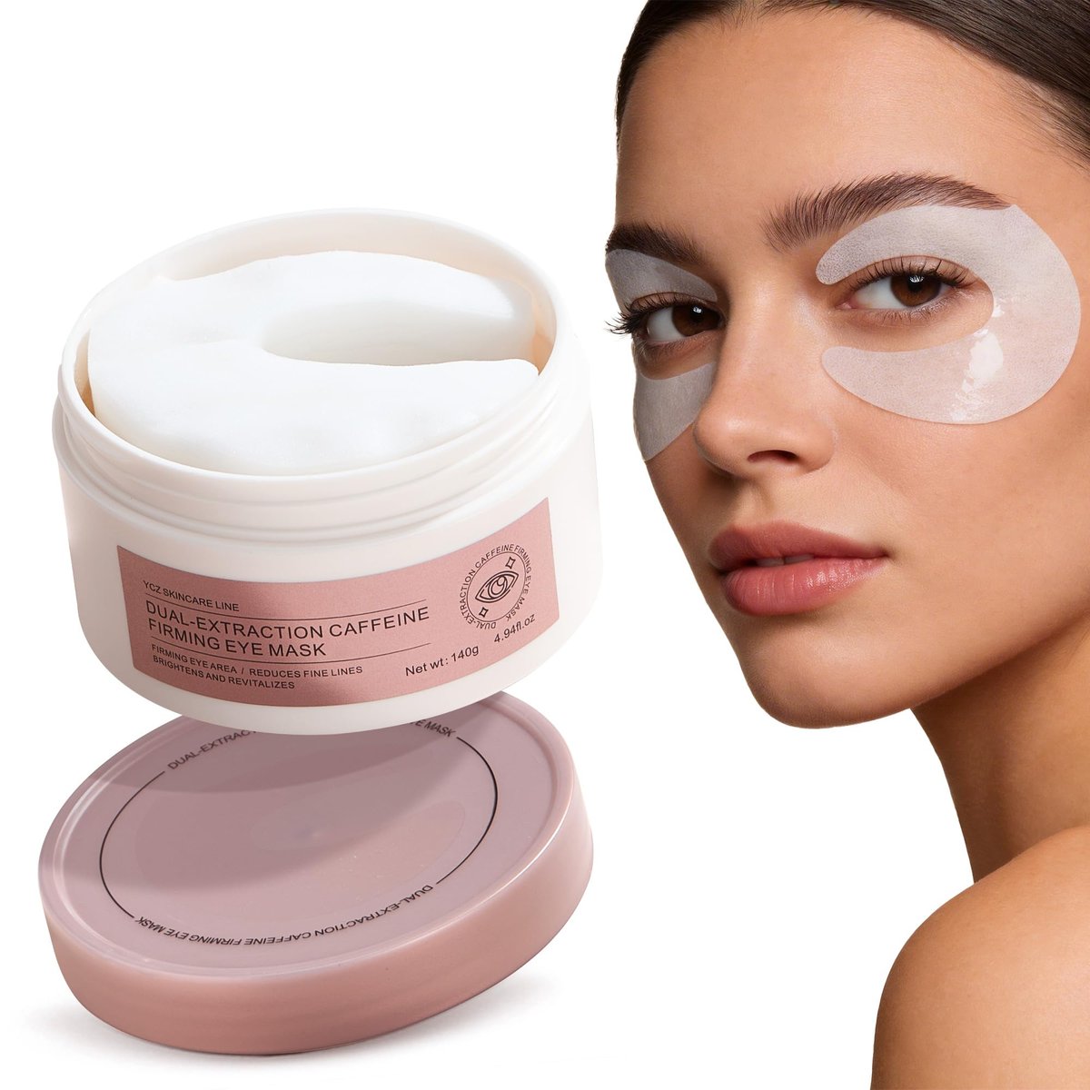 Ycz Under Eye Patches (60 ct) – Caffeine Eye Masks for Puffy Eyes, Dark Circles & Fine Lines, Hydrating Collagen Masks with Niacinamide for Depuffing, Anti-Aging 360° Full Eye Care, Gifts for Women Avelisse