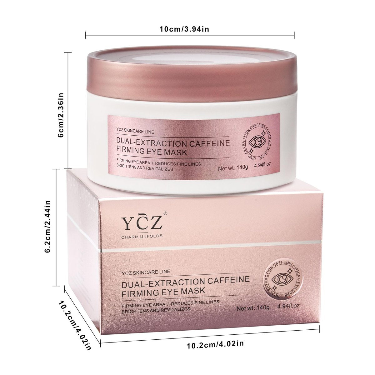 Ycz Under Eye Patches (60 ct) – Caffeine Eye Masks for Puffy Eyes, Dark Circles & Fine Lines, Hydrating Collagen Masks with Niacinamide for Depuffing, Anti-Aging 360° Full Eye Care, Gifts for Women Avelisse