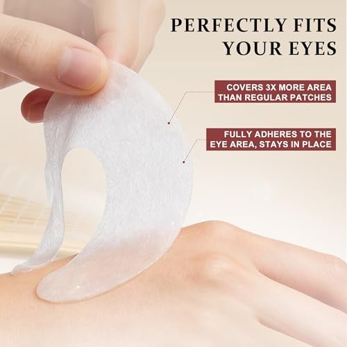 Ycz Under Eye Patches (60 ct) – Caffeine Eye Masks for Puffy Eyes, Dark Circles & Fine Lines, Hydrating Collagen Masks with Niacinamide for Depuffing, Anti-Aging 360° Full Eye Care, Gifts for Women Avelisse