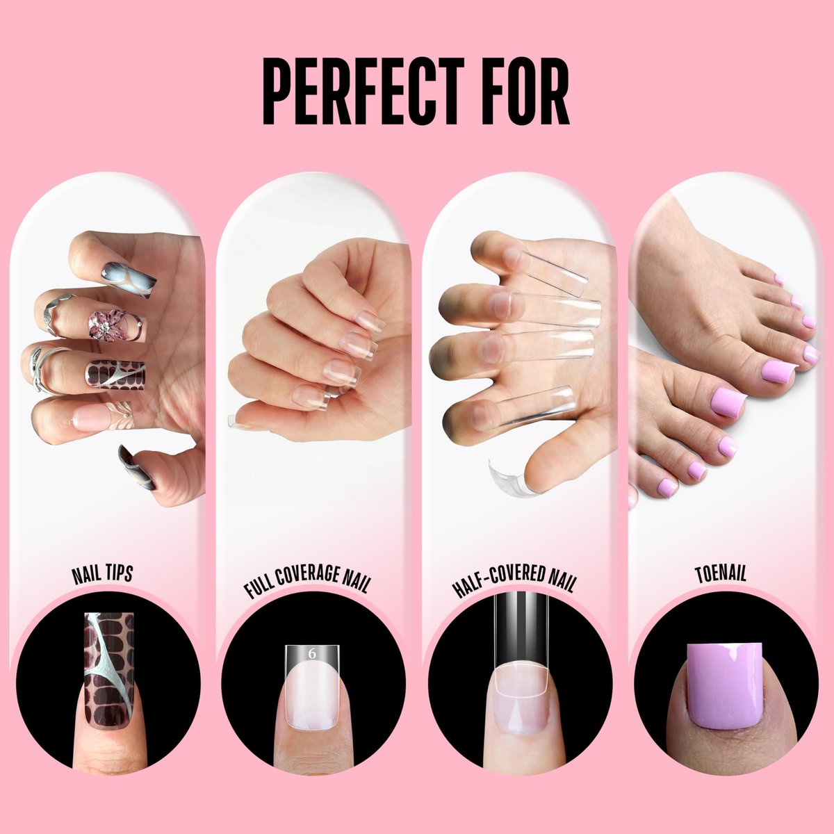 NOVO OVO Super Strong Nail Glue – 8ml Brush-On Adhesive for Press On Nails & False Tips, TPO & Hema Free, Quick Dry & Long Lasting - görsel 5