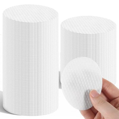 150 Large Oval Cotton Pads – Soft, Lint-Free, Dual-Sided Facial Pads for Makeup Removal, Skincare, and Toner Application