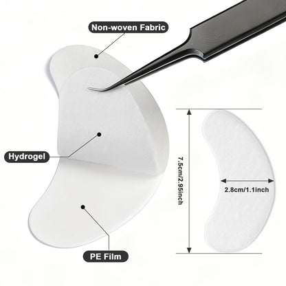 TEAWOO 150 Pairs Hydrogel Under Eye Patches for Eyelash Extension & Tinting – Infused with Natural Aloe Vera