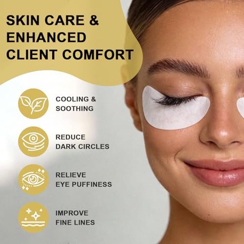 TEAWOO 150 Pairs Hydrogel Under Eye Patches for Eyelash Extension & Tinting – Infused with Natural Aloe Vera - görsel 6
