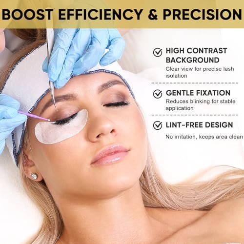 TEAWOO 150 Pairs Hydrogel Under Eye Patches for Eyelash Extension & Tinting – Infused with Natural Aloe Vera - görsel 4