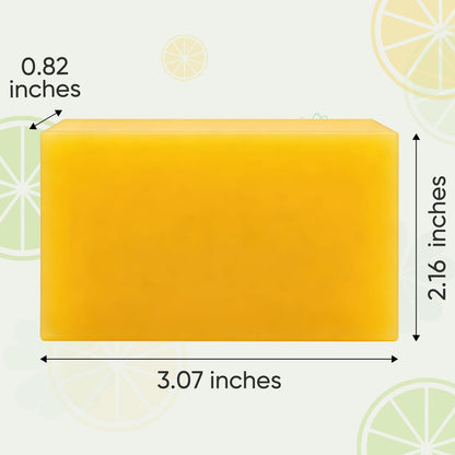 LustraBloom Soul Soap - Turmeric Lemon Soap Bar for Nourishing & Clarifying Skin (2-Pack, 0.5 oz Each)