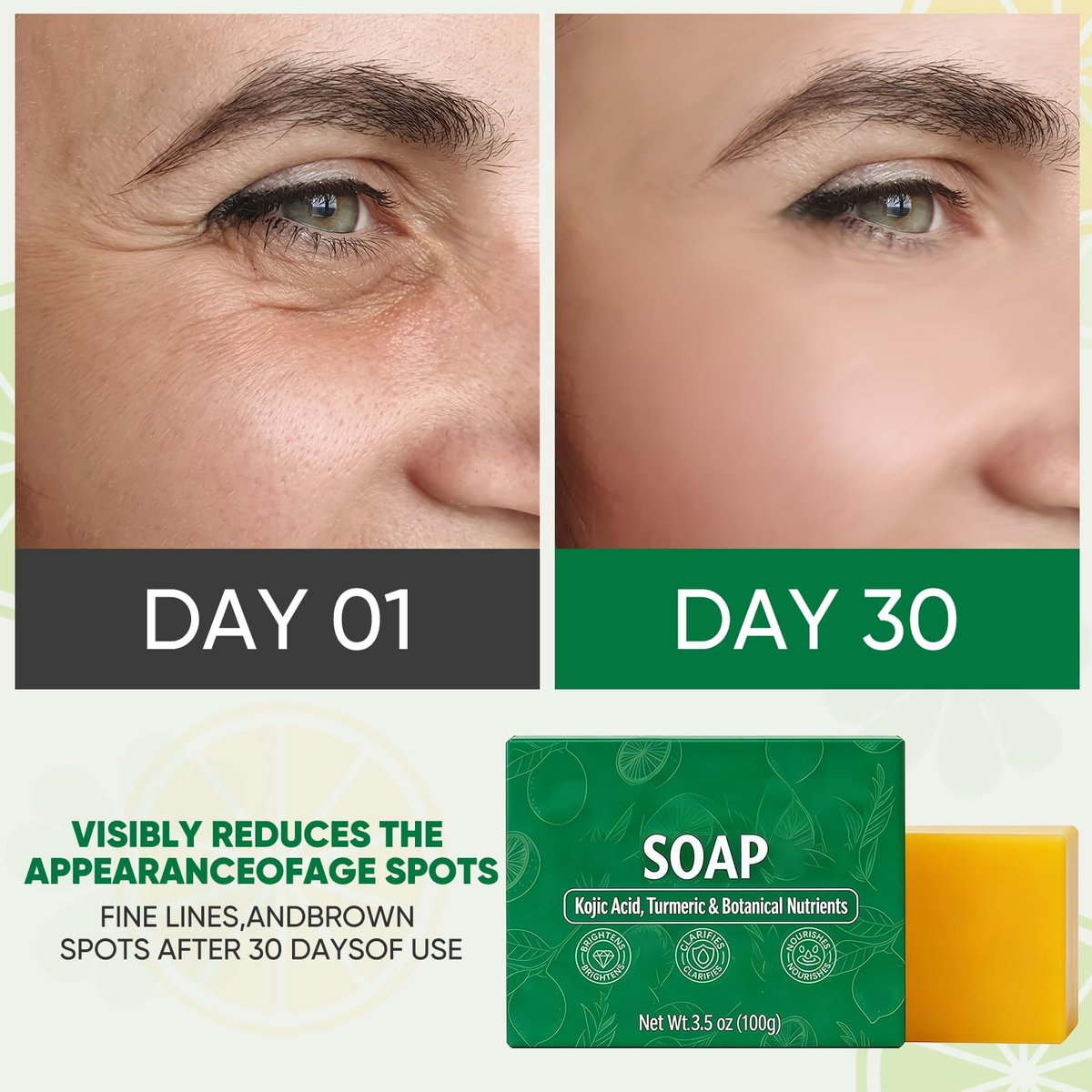 LustraBloom Soul Soap - Turmeric Lemon Soap Bar for Nourishing & Clarifying Skin (2-Pack, 0.5 oz Each) - görsel 7