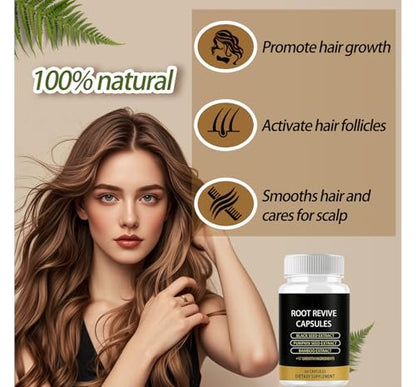 Lumin Root Revive Capsules for Hair Growth – Nourish Thinning Hair & Boost Thickness with Black Seed Extract, Biotin, Bamboo Extract, Saw Palmetto & 17 Growth Ingredients, 60 Count Avelisse