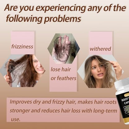 Lumin Root Revive Capsules for Hair Growth – Nourish Thinning Hair & Boost Thickness with Black Seed Extract, Biotin, Bamboo Extract, Saw Palmetto & 17 Growth Ingredients, 60 Count Avelisse