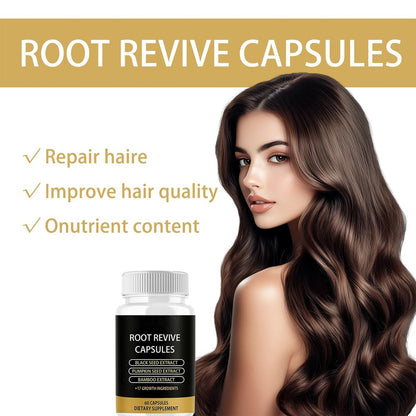 Lumin Root Revive Capsules for Hair Growth – Nourish Thinning Hair & Boost Thickness with Black Seed Extract, Biotin, Bamboo Extract, Saw Palmetto & 17 Growth Ingredients, 60 Count Avelisse
