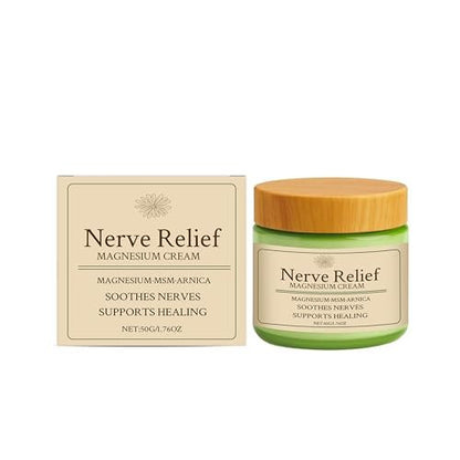 CleJoy Nerve Relief Magnesium Cream with MSM & Arnica – Soothes Nerves & Daily Soothing Support, 50g/1.76oz Avelisse