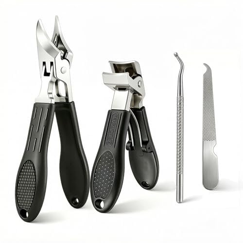 Eagle Beak Slanted Toenail Clippers for Seniors & Thick Toenails – Heavy Duty Stainless Steel Angled Head Set for Ingrown Nails - görsel 2