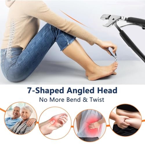 Eagle Beak Slanted Toenail Clippers for Seniors & Thick Toenails – Heavy Duty Stainless Steel Angled Head Set for Ingrown Nails - görsel 8