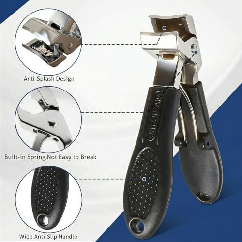Eagle Beak Slanted Toenail Clippers for Seniors & Thick Toenails – Heavy Duty Stainless Steel Angled Head Set for Ingrown Nails - görsel 14