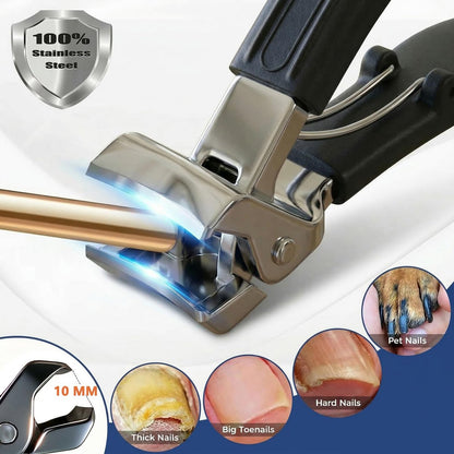 Eagle Beak Slanted Toenail Clippers for Seniors & Thick Toenails – Heavy Duty Stainless Steel Angled Head Set for Ingrown Nails