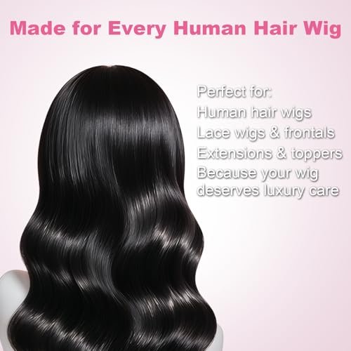 Oivolii Human Hair Wig Care Spray - Alcohol-Free Leave-In Conditioner with Argan Oil, Keratin & Silk Protein for Shine, Frizz Control & Daily Wig Maintenance (5.07 Fl Oz) Avelisse