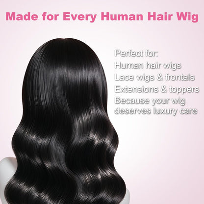 Oivolii Human Hair Wig Care Spray - Alcohol-Free Leave-In Conditioner with Argan Oil, Keratin & Silk Protein for Shine, Frizz Control & Daily Wig Maintenance (5.07 Fl Oz) Avelisse