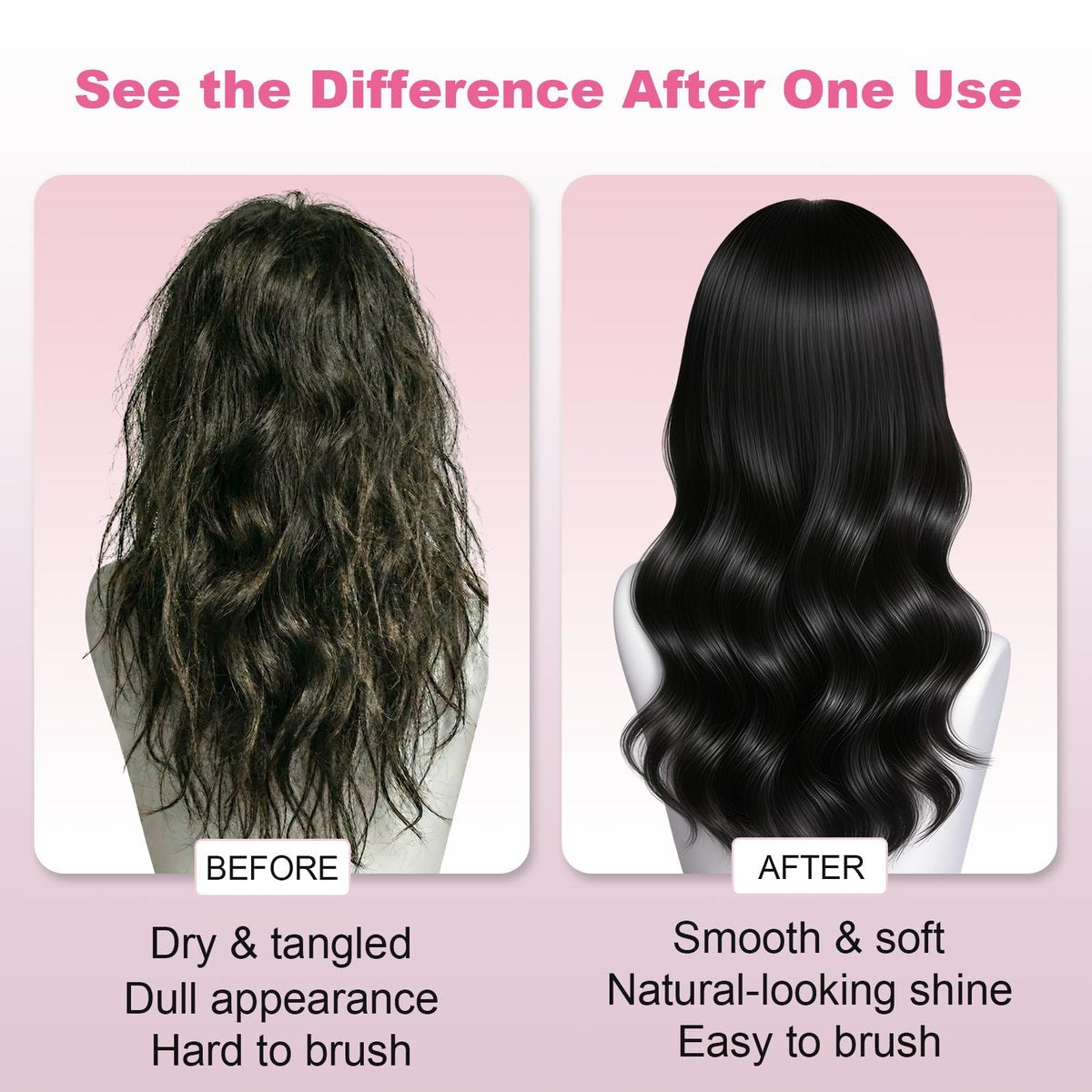 Oivolii Human Hair Wig Care Spray - Alcohol-Free Leave-In Conditioner with Argan Oil, Keratin & Silk Protein for Shine, Frizz Control & Daily Wig Maintenance (5.07 Fl Oz) Avelisse