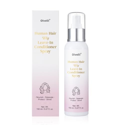 Oivolii Human Hair Wig Care Spray - Alcohol-Free Leave-In Conditioner with Argan Oil, Keratin & Silk Protein for Shine, Frizz Control & Daily Wig Maintenance (5.07 Fl Oz) Avelisse