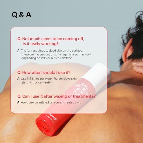 PARNELL AHA Omija Ceramic Body Peeling Spray – AHA BHA PHA Exfoliant for Keratosis Pilaris, Strawberry Legs, Dark Spots & Dead Skin – Chemical Exfoliant for Rough Skin, 4.60 fl.oz Avelisse