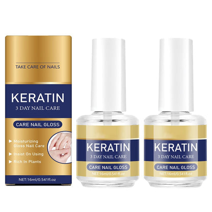 2pcs Keratin Nail Care Oil - Moisturizing Cuticle Oil with Aloe Vera & Lavender for Strong, Glossy Nails