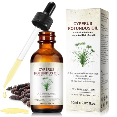 Cyperus Rotundus Oil for Hair Removal – Natural Body Hair Reducer, Pore Minimizer, Moisturizing & Soothing Skin Oil (60ml) - görsel 2