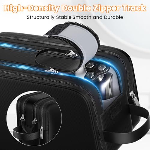 Travoya Toiletry Bag for Men – Water-Resistant Nylon Travel & Tactical Shower Bag for Grooming Accessories, Gym, Dorm Avelisse